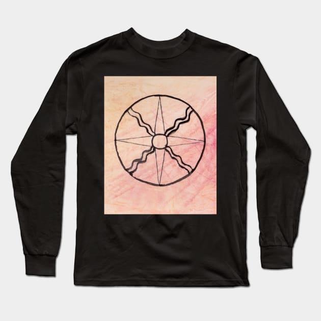 Shamash Sun Long Sleeve T-Shirt by lindaursin